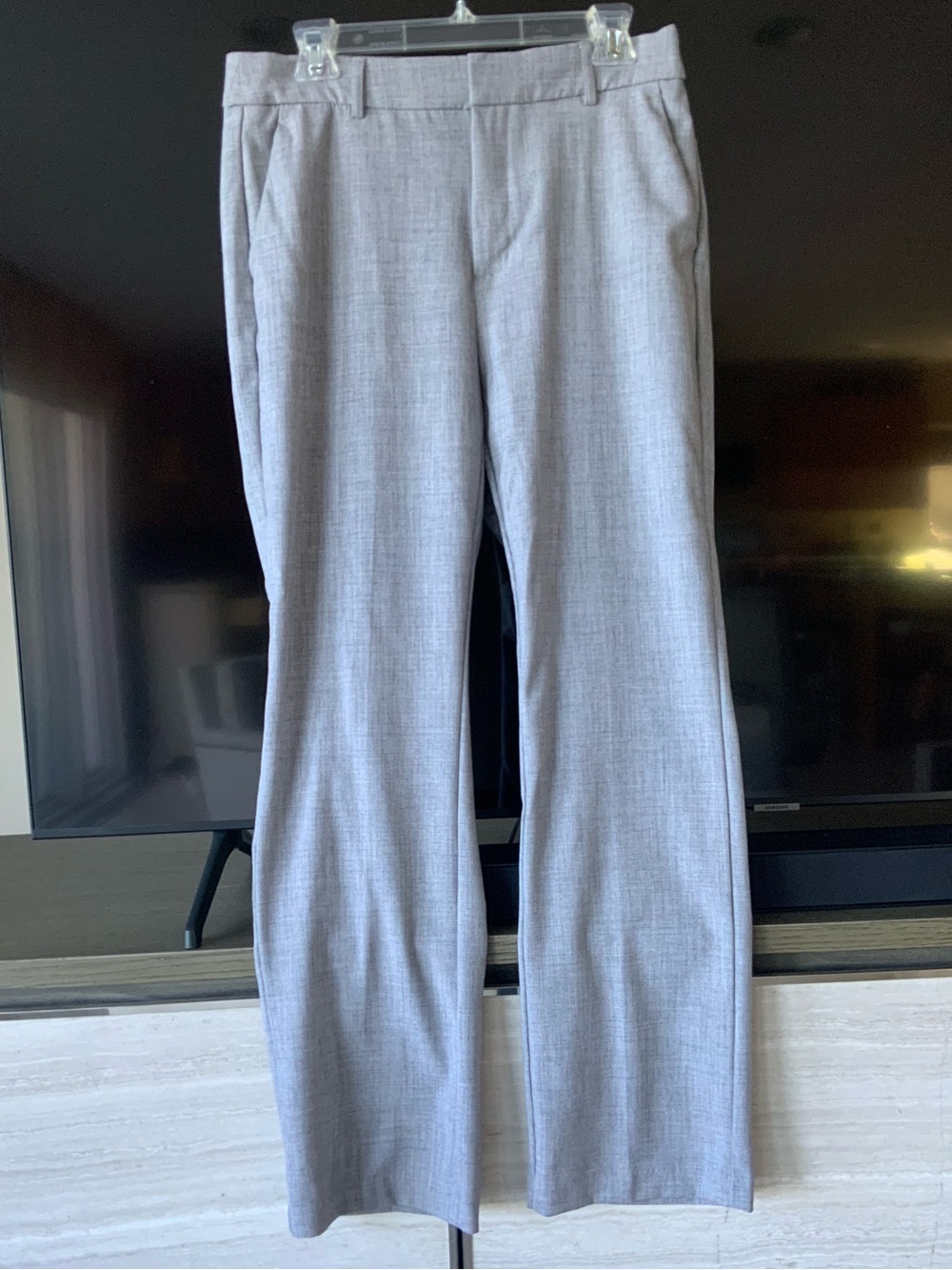 Women's Light Gray Dress Pants - Bootcut Size 10